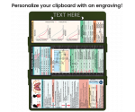 WhiteCoat Clipboard® Trifold - Army Green Respiratory Therapy Edition